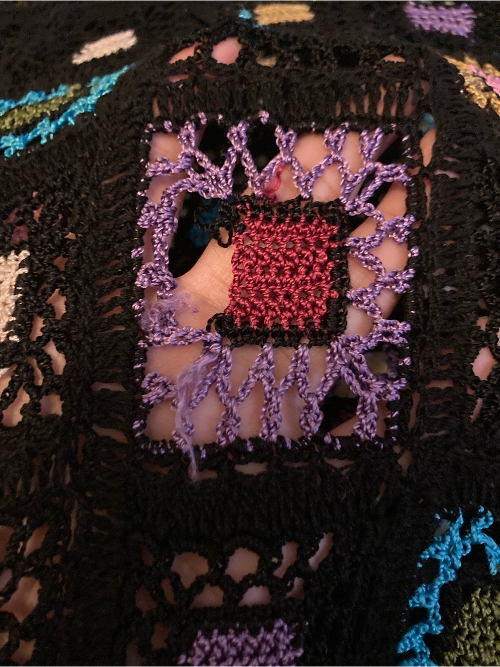 Multicolor Crochet Top - Picture 4 of 8